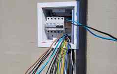 电分布盒子电线电路断路器