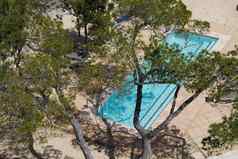 视图树游泳池酒店夏天一天假期夏天度假胜地