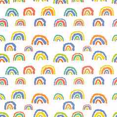 数字色彩斑斓的彩虹模式