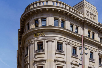 巴塞罗那西班牙4月银行毕尔巴鄂比斯开亚省argentaria首字母缩写英国对外银行西班牙语银行总部毕尔巴鄂西班牙