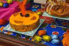 蒙纳复活节典型的食物西班牙语糕点象征着大斋节禁欲