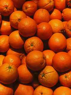橙子健康的有机食物背景新鲜的水果农民市场饮食农业