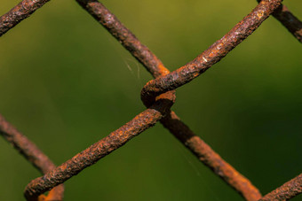 生锈的<strong>金属</strong>门细节