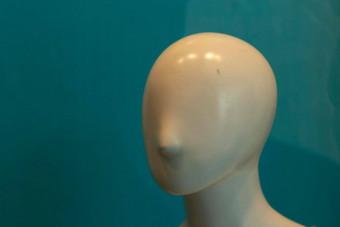脸人体模型细节塑料头显示衣服人体模型鼻子