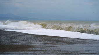 黑色的海<strong>狂风暴雨</strong>的大海波海<strong>狂风暴雨</strong>的冷<strong>狂风暴雨</strong>的黑色的海海岸乔治亚州