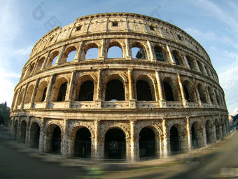 罗马圆形大剧场鱼眼视图