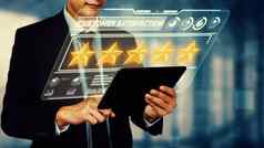 客户审查满意度反馈调查数据精明的业务