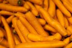 很多胡萝卜食物高维生素蔬菜市场