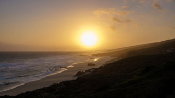 日落希望自然储备南非洲西方角美丽的海滩南非洲白色沙丘希望自然储备部分花园路线