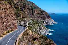 查普曼峰开车角半岛角小镇南非洲明亮的阳光明媚的下午