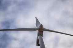 关闭风涡轮风车电权力生产绿色能源