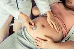 怀孕了女人妇科医生医生医院