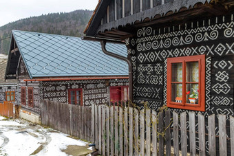 画人房子联合国教科文组织村cicmany斯洛伐克