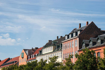 哥本哈根丹麦色彩斑斓的外墙房子克里斯蒂安港 - 维基<strong>百科</strong>，自由的<strong>百科</strong>全书运河