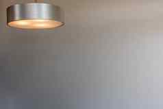 发光的现代铝领导灯白色墙免费的空间文本设计