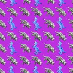有创意的无缝的恐龙模式紫色的背景摘要艺术背景
