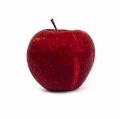 成熟的苹果红色的各种白色背景影子