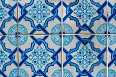 瓷砖葡萄牙细节经典陶瓷瓷砖阿祖莱霍