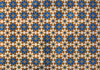 葡萄牙语阿祖莱霍瓷砖水彩无缝的模式
