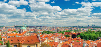 全景布拉格城市历史中心
