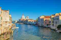 威尼斯城市景观大运河水道
