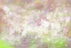 摘要绘画艺术背景粉红色的白色精致的大粗心的油漆中风类似的樱桃花朵
