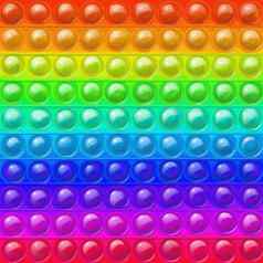 绘画喝彩虹彩色的玩具泡沫