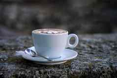热摩卡咖啡杯热咖啡美丽的艺术早....早餐热咖啡拿铁艺术表格