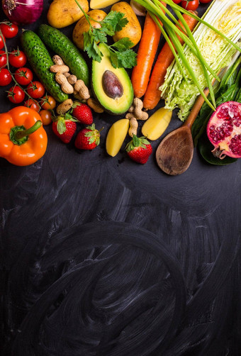 食物框架蔬菜水果