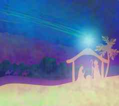 圣经场景出生耶稣伯利恒