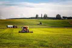 应用程序肥料耕地农田重拖拉机作品场德国