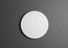 插图白色光灰色的圆讲台上站前视图平躺产品显示最小的简单的黑暗灰色的背景复制空间文本