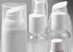 白色化妆品瓶白色背景健康水疗中心身体护理瓶集合美治疗