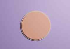 插图光柔和的橙色圆讲台上站前视图平躺产品显示最小的简单的光紫色的背景复制空间文本