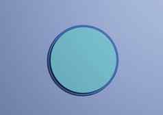 插图光蓝色的圆讲台上站前视图平躺产品显示最小的简单的柔和的蓝色的背景复制空间文本