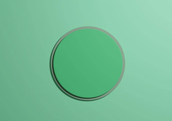 插图光柔和的绿色圆讲台上站前视图平躺产品显示最小的绿松石灰色的背景复制空间文本
