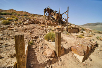 入口尤里卡我的被遗弃的设备死亡谷沙漠