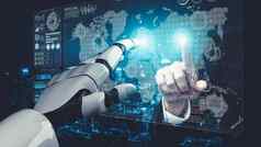 未来人工情报机学习机器人机器人Cyborg