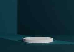 简单的最小的渲染作文白色油缸讲台上站摘要影子黑暗蒂尔背景产品显示窗口光未来一边