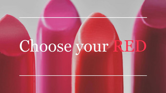 选择红色的口红美丽的色彩斑斓的集口红美化妆品集合时尚趋势化妆品