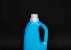 蓝色的塑料瓶清洁产品洗衣容器商品模板
