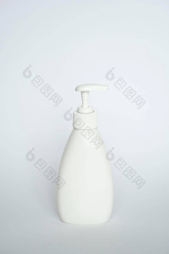 白色塑料瓶<strong>洗发水</strong>肥皂模拟<strong>模板</strong>设计