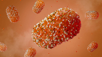猴痘病毒人类orthopoxviruses背景横幅格式摘要渲染