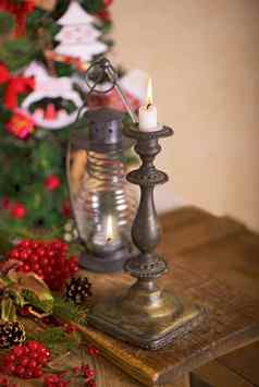 蜡烛圣诞节树蜡烛背景圣诞节树