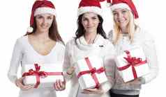集团女学生服装圣诞老人老人圣诞节礼物