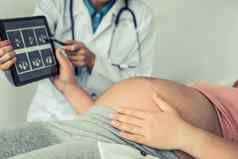 怀孕了女人妇科医生医生医院