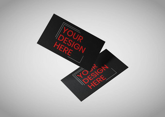 奢侈品黑暗业务卡模型PSD设计保存剪裁部分文本设计