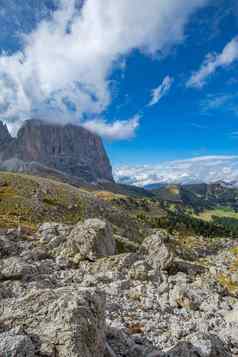 美丽的朗科菲尔左ciampinoi盖章山著名的旅游目的地阿尔卑斯山脉