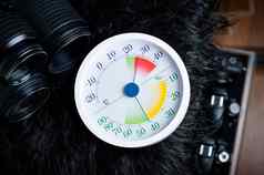 模拟温度计湿度计摄影设备