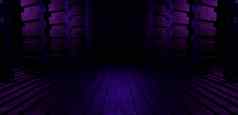未来主义的科学小说停车车库地下工作室暗了下来紫色的说明横幅背景壁纸数字未来主义概念呈现